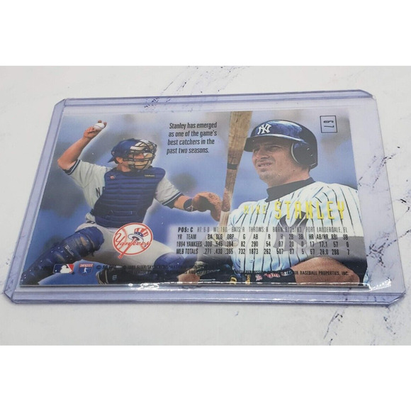 1995 Fleer Emotion Baseball #67 Mike Stanley New York Yankees - Picture 4 of 4